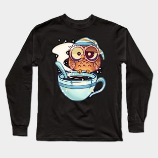 coffee owl Long Sleeve T-Shirt